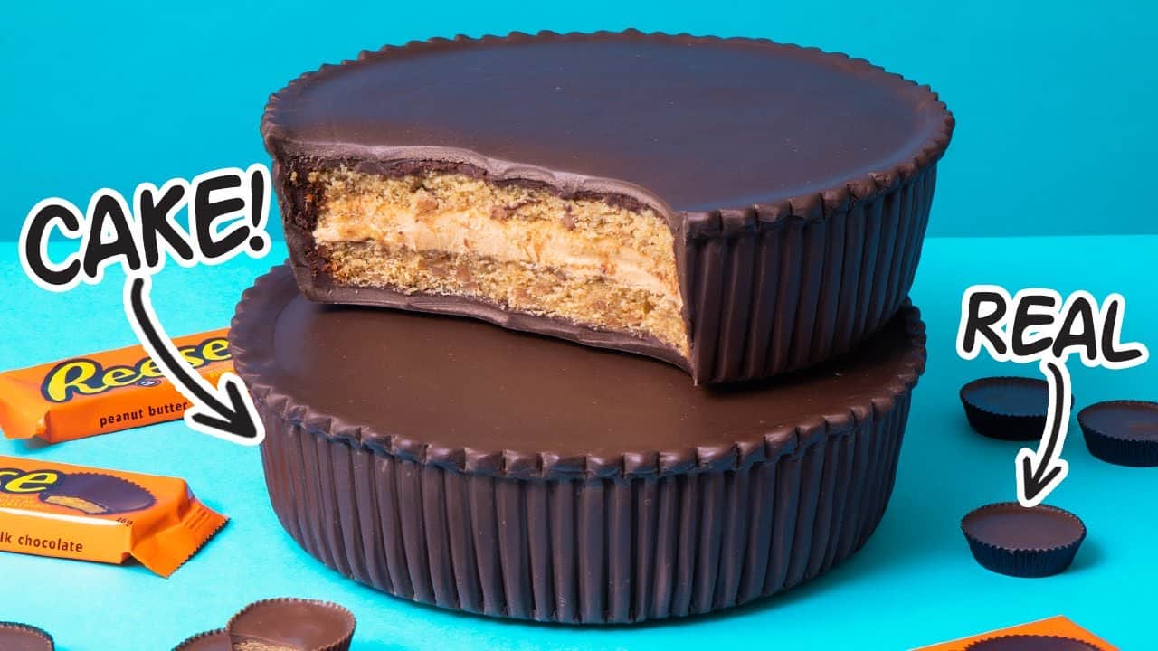 GIANT Reese Cups Cake from Peanut Butter... • The Party Cake • London