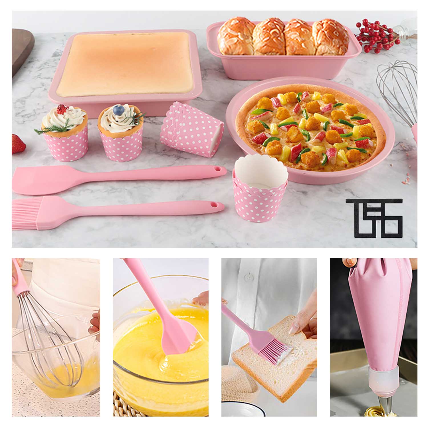 Pink Baking Set 10