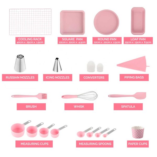 Pink Baking Set