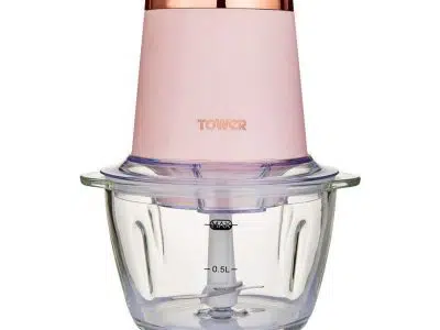 Tower Cavaletto Pink Glass Bowl Chopper