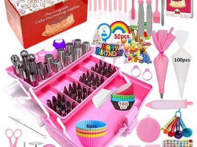 Pink Cake Decorating Tool Box